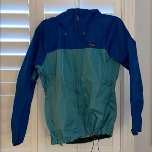 Blue Patagonia Raincoat